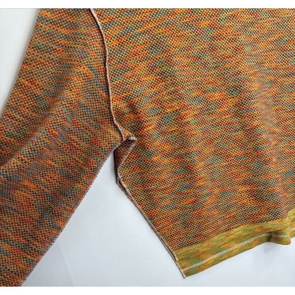 We the Free People Sunny Days Orange Multi Turtleneck Top Size Small - Picture 7 of 12
